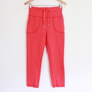 Lululemon Will Crop Love Red Leggings